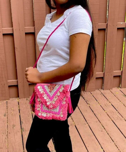 Baby Pink Eco-Jute Bag