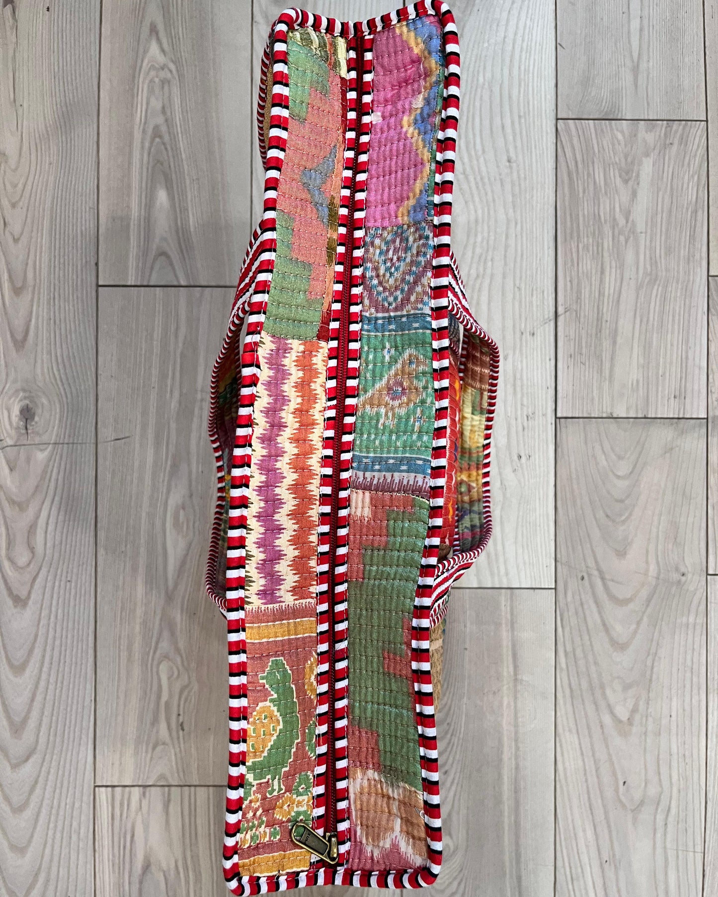 Multi-Color Patchwork Tote Bag