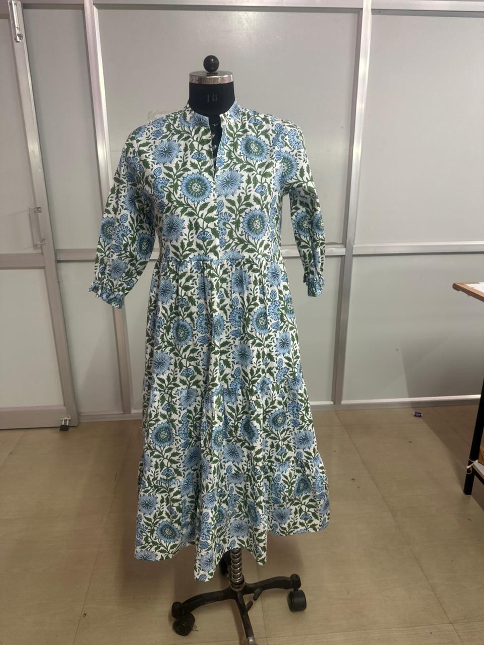 Summer Floral Cotton Dress