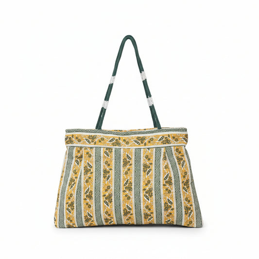 Sunshine Yellow Cotton Shoulder Bag