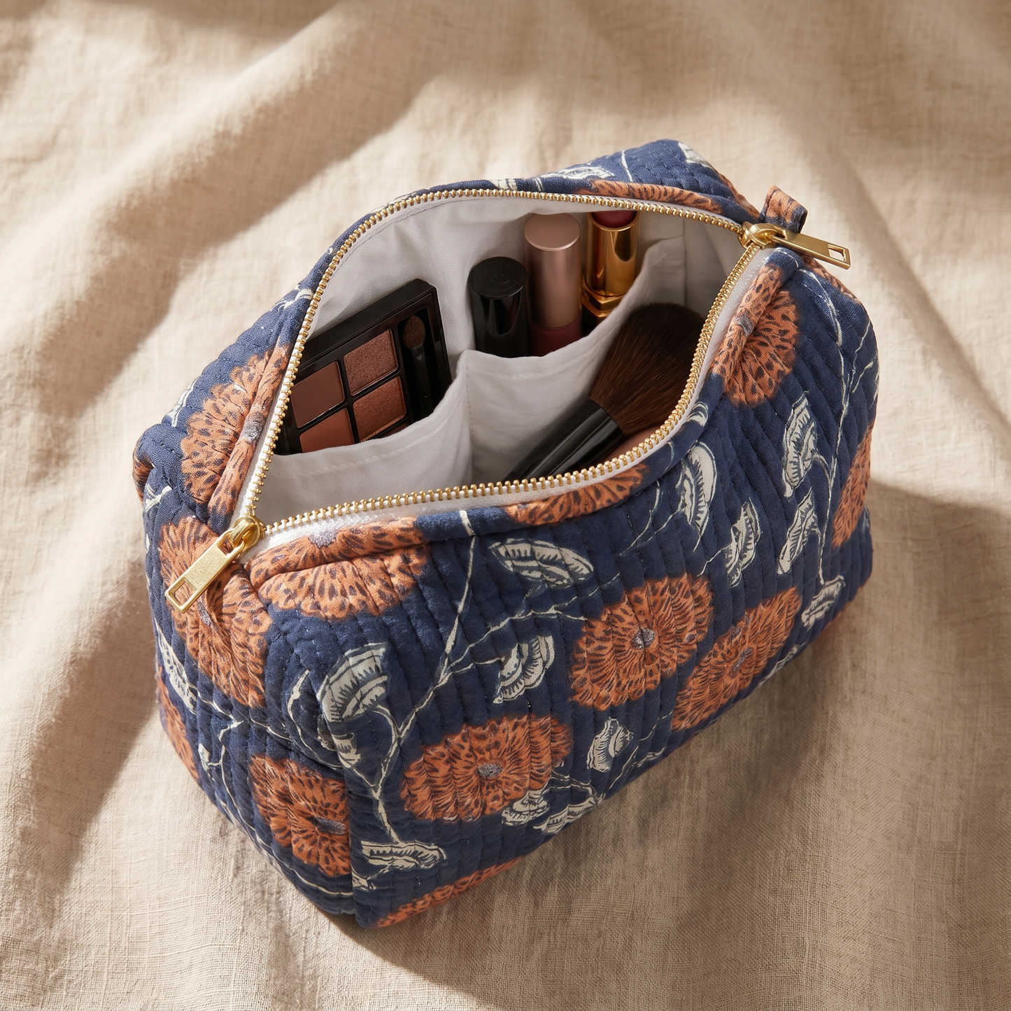 Vintage Block Print Set of 3 Bags