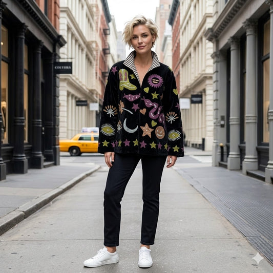 Midnight Rodeo Reversible Velvet Jacket