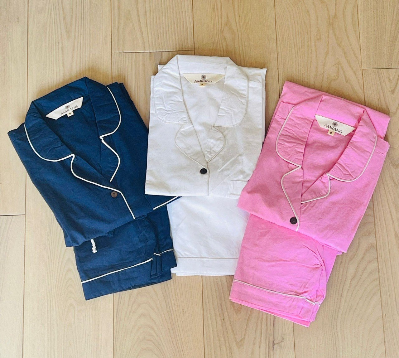 Blue Cotton Short PJ Set