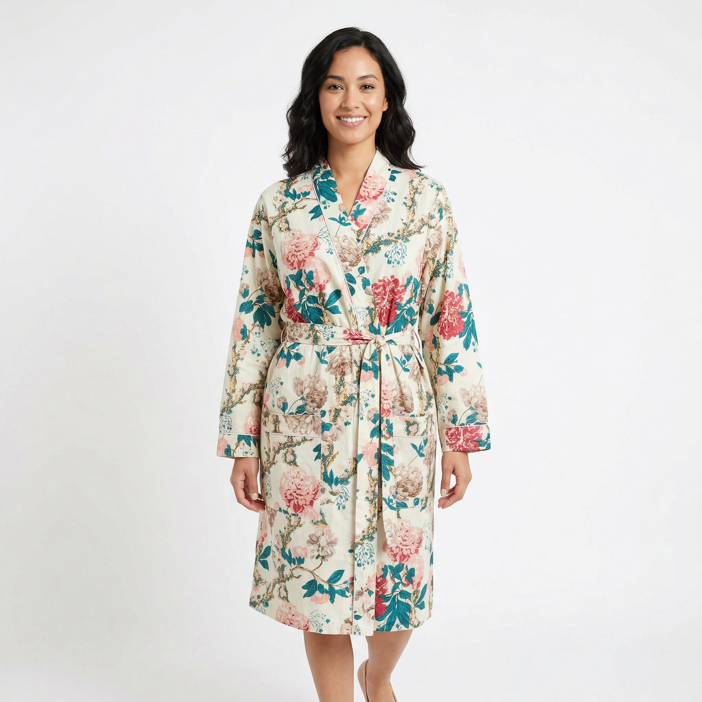 Wild Bird Cotton Bath Robe