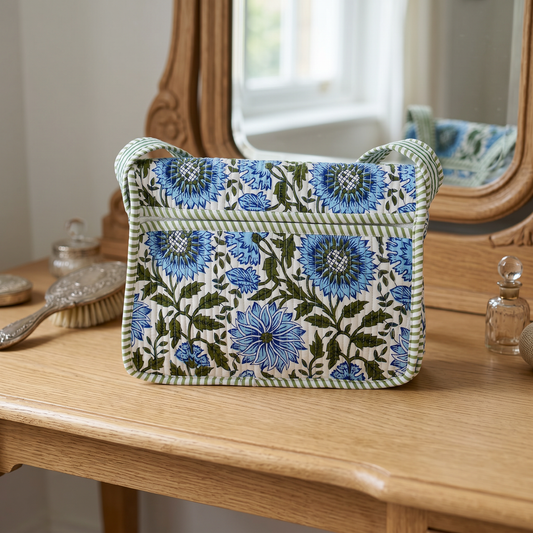White Green Floral Sling Bag