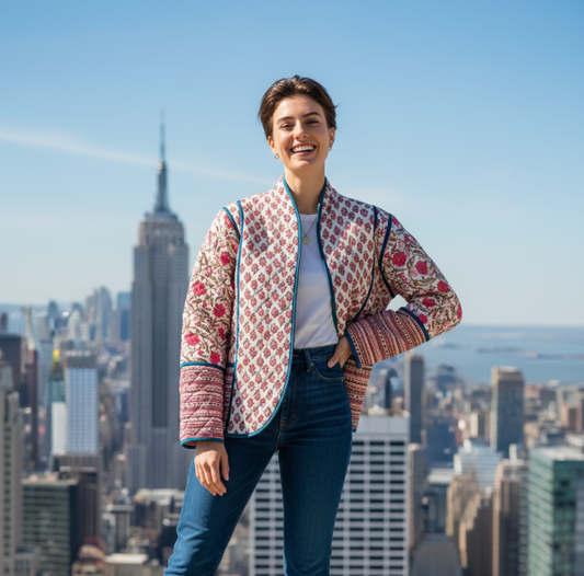PINK Floral Reversible Jacket