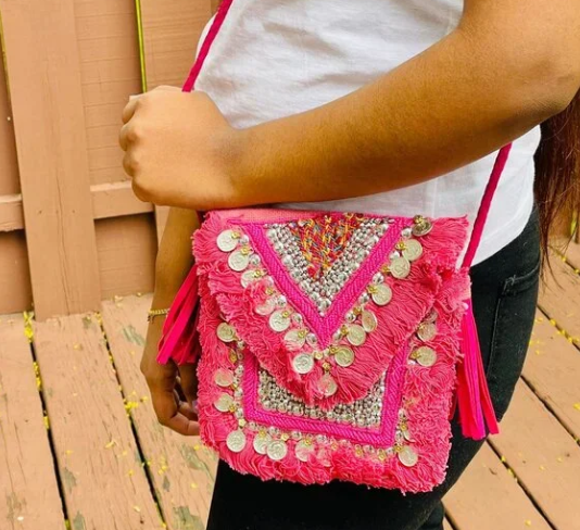 Baby Pink Eco-Jute Bag