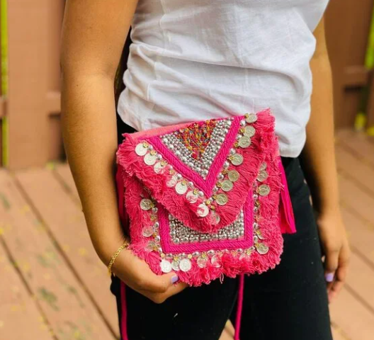 Baby Pink Eco-Jute Bag