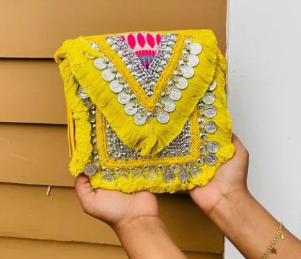 Lemon-Yellow Eco-Jute Bag