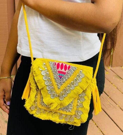 Lemon-Yellow Eco-Jute Bag