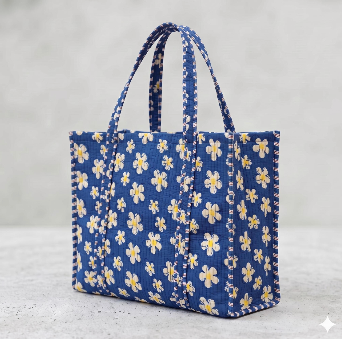 Blue Daisy Tote Bag