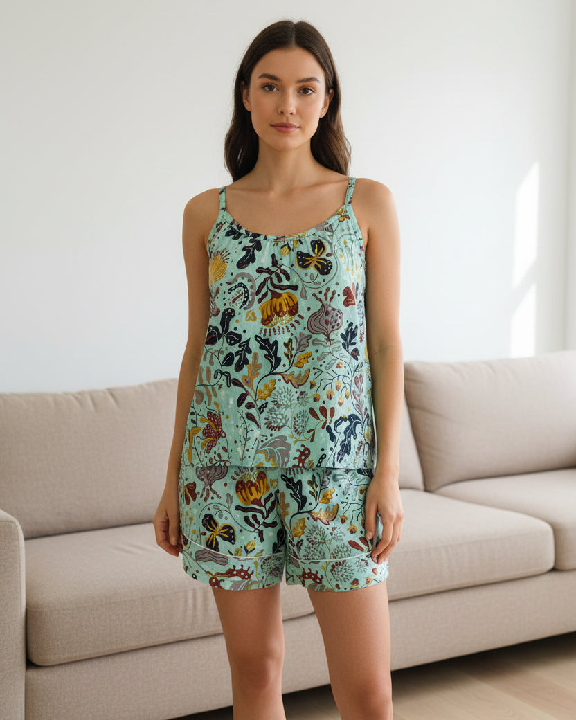 Sea Blue Short PJ Set