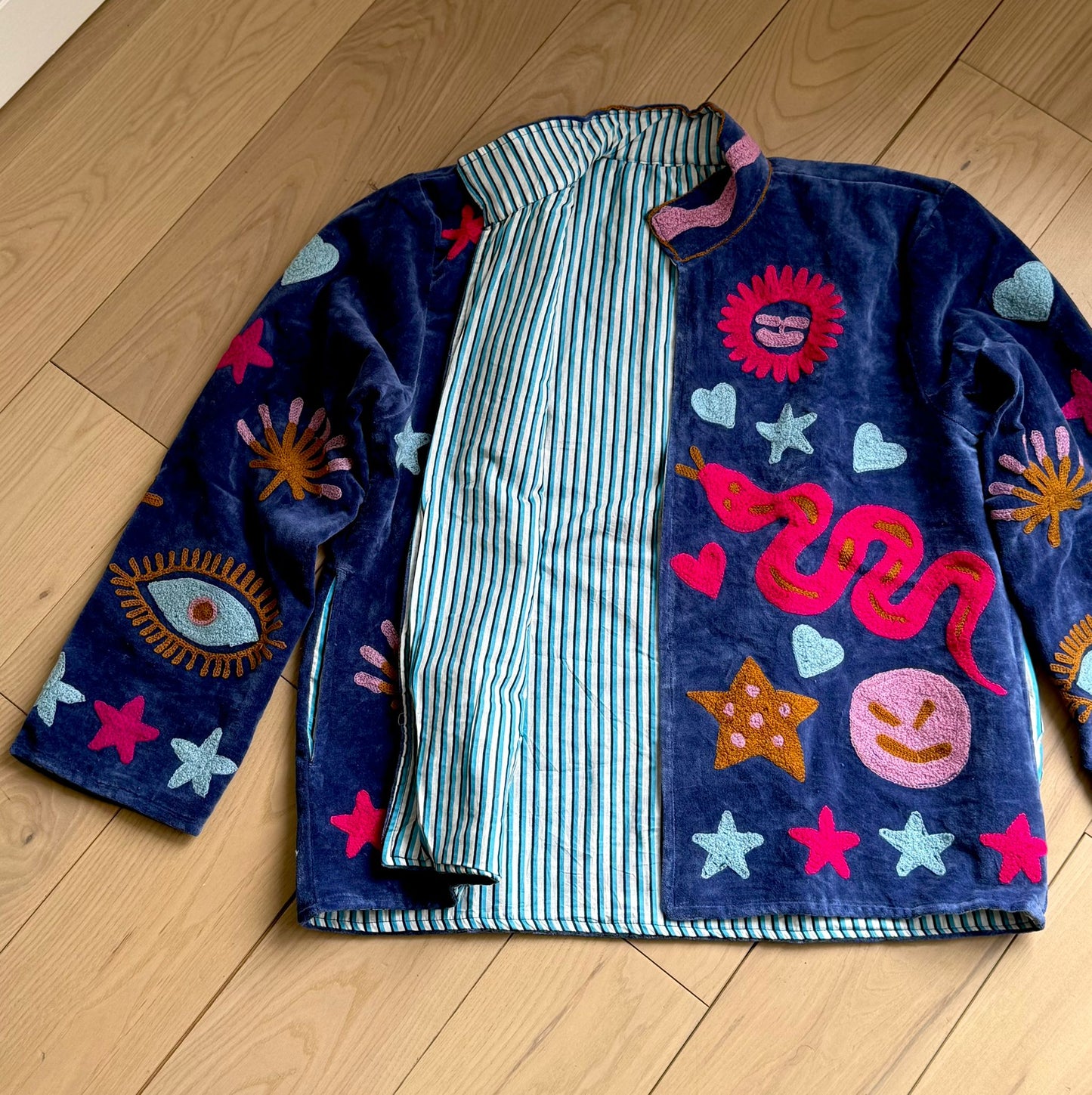 Blue Moon Rodeo Reversible Velvet Jacket