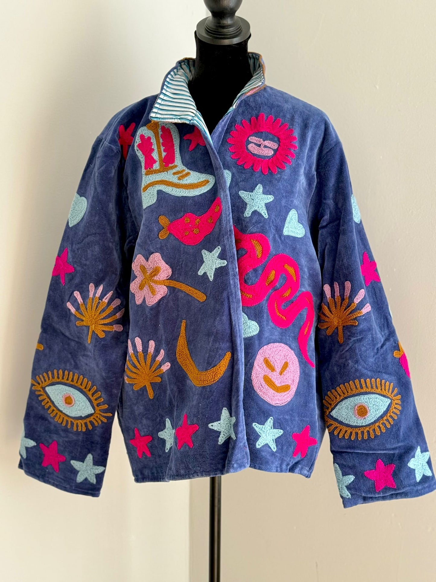 Blue Moon Rodeo Reversible Velvet Jacket