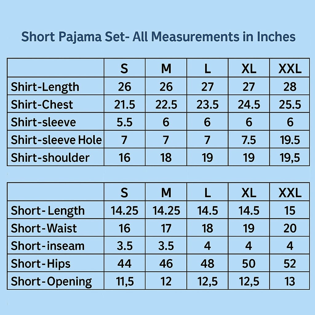 Pine Printed Short PJ Set