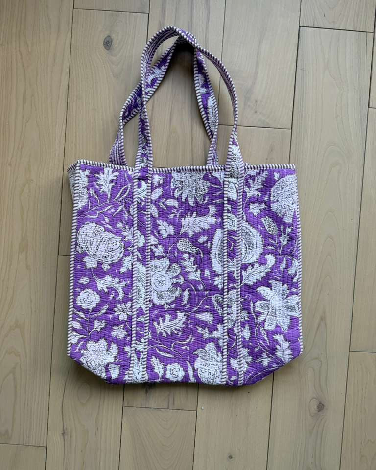 Purple Leaf Tote