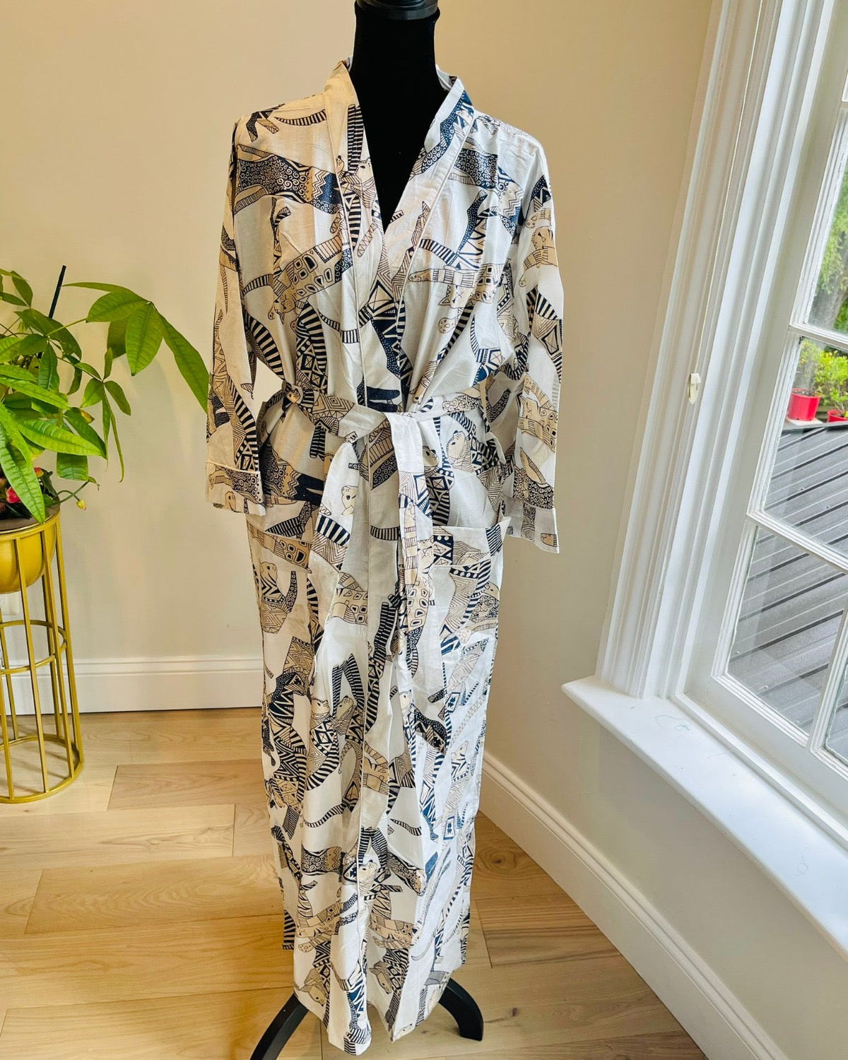 100% Cotton Kimono Robe