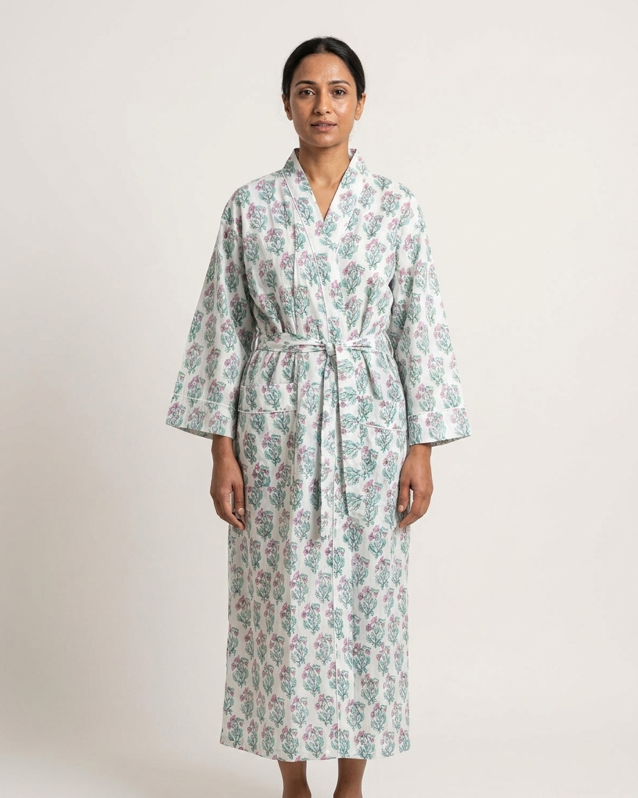 100% Cotton Kimono Robe