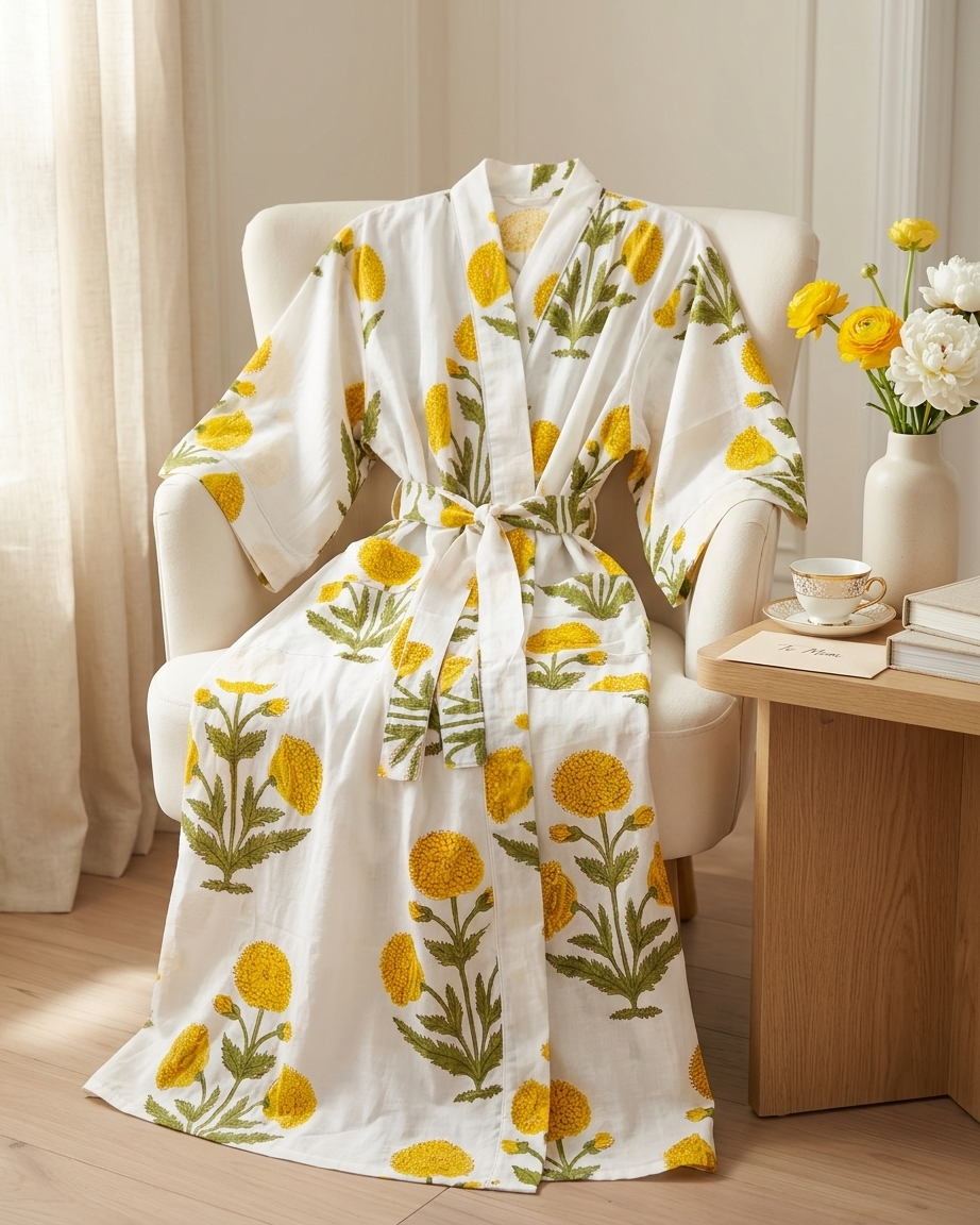 100% Cotton Kimono Robe