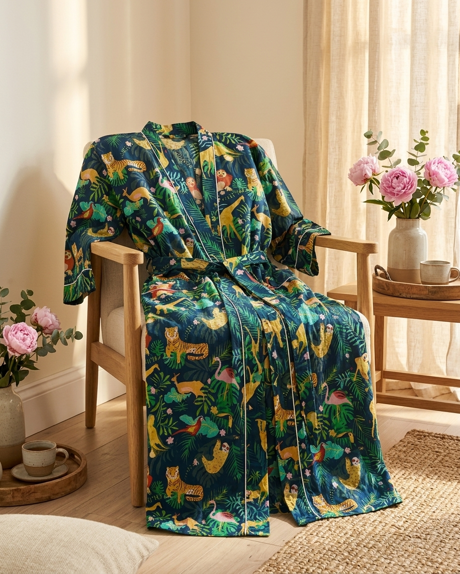 100% Cotton Kimono Robe