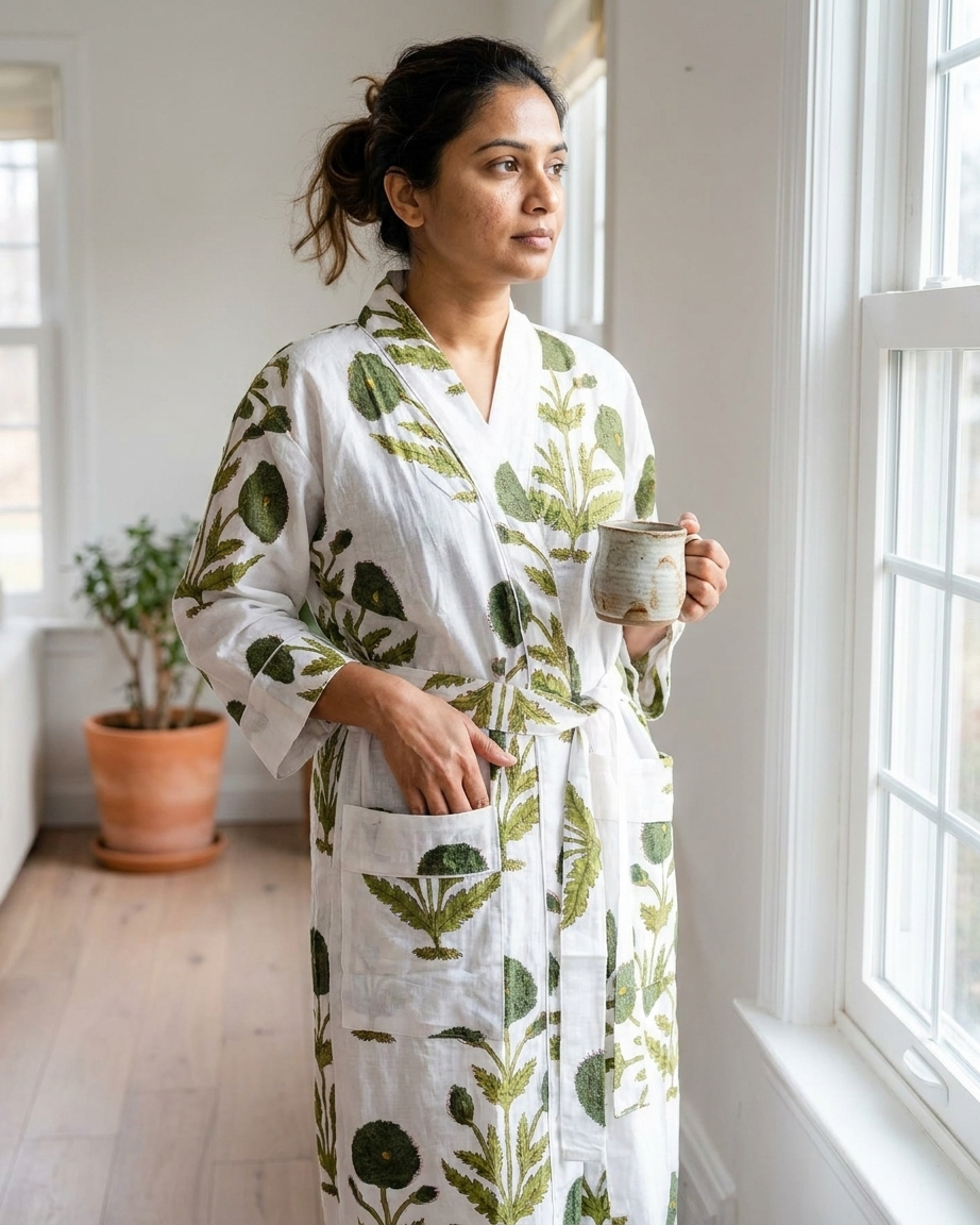 100% Cotton Kimono Robe