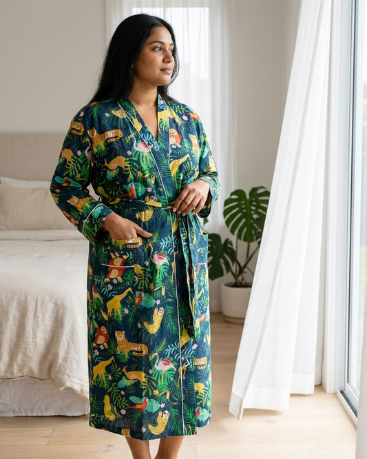 100% Cotton Kimono Robe